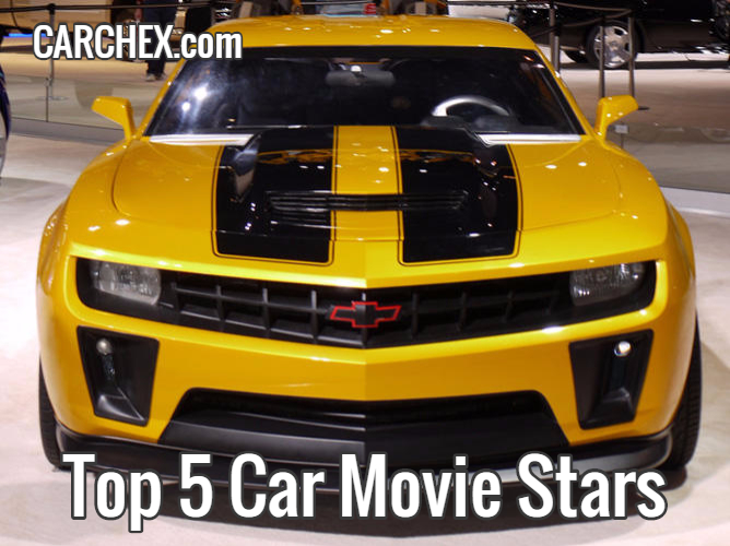 top five car movie stars